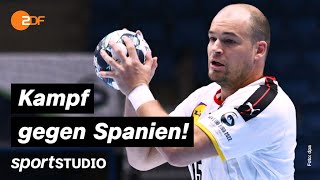 Deutschland – Spanien Highlights  HandballEM 2022  sportstudio [upl. by Duvall168]