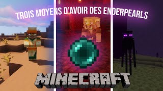 Trois Manière davoir des Enderpearls sur Minecraft  tuto El Genius [upl. by Ratep]