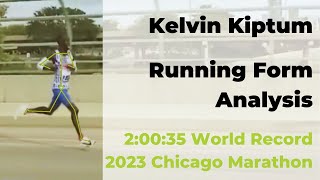 Kelvin Kiptum  Running Form Analysis  World Record Run at the 2023 Chicago Marathon [upl. by Carisa]