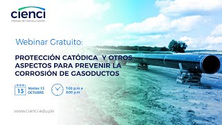 Webinar Protección catódica y otros aspectos para prevenir la corrosión en gasoductos [upl. by Clabo]