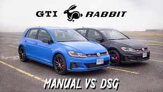 2019 VW GTI Rabbit Review  DSG vs Manual GTI vs Everything [upl. by Wengert778]