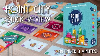 Point City Board Game Quick Review In under 3 minutes [upl. by Yarak341]