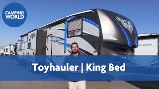 2017 Vengeance 422V12  Toy Hauler  Fifth Wheel  Mocha  RV Review [upl. by Llehsar]