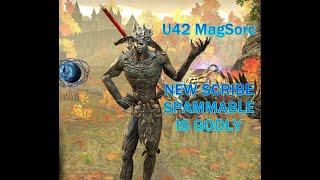 Mag Sorc Meta build  Scribe spammable is GOD TIER  ESO u42 Gold Road [upl. by Marcellus]