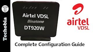 Airtel VDSL Binatone DT920W Configuration Static IP SIP WPS Printers Firmware SSID and all [upl. by Abehs238]