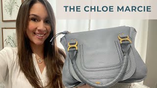 New Bag‼️ The Chloe Marcie Medium Satchel  Review What Fits Mod Shots amp More [upl. by Ilellan421]