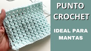 Cómo tejer PUNTO A CROCHET FÁCIL Ideal para Mantas  Handwork Diy [upl. by Haag]