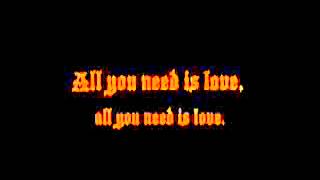 All You Need Is Love The Beatles lyrics YouTube [upl. by Eel474]