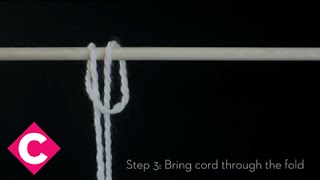 DIY Macrame Lark’s Head Knot [upl. by Sorilda]