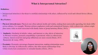 Interpersonal Attraction and Close Relationships [upl. by Einned]