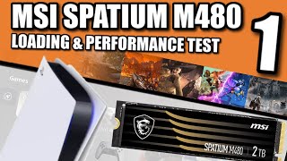 MSI SPATIUM M480 PS5 SSD Expansion Test 1 [upl. by Akselaw796]