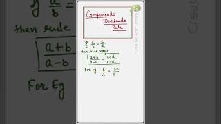 Maths Componendo amp Dividendo Rule cbsemaths icseboard matholympiadproblem mathoperation [upl. by Sucerdor]