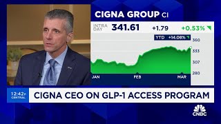 Cigna CEO on medicare advantage and GLP1 access program [upl. by Furnary]