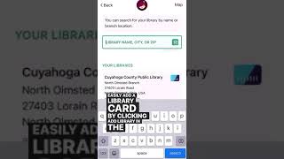 📚 Did you know Add multiple library cards in the Libby app [upl. by Sivatnod]