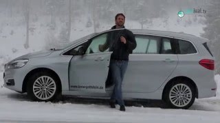 BMW 218i Grand Tourer 15 DreiZylinder  testivaltv [upl. by Kcirdnekal]