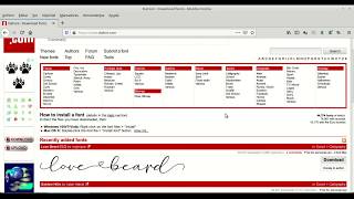 How to Download and Install Font Types from dafontcom [upl. by Fanchon644]