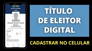 Titulo de Eleitor no celular  E Titulo Atualizado 2023 [upl. by Afatsuom]