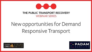 New opportunities for Demand Responsive Transport [upl. by Giarla]