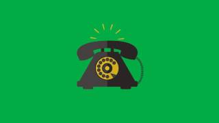 Animated Telephone Ringing Green Screen [upl. by Nussbaum152]