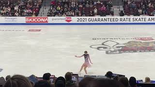 Daria Usacheva Ladies Freeskate Skate America 2021 Team Russia silver medal [upl. by Niltak]