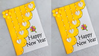 Greeting card for new year 2024new year card easyCard making idea for new yearhappy new year card [upl. by Nomihs104]