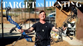 Target Vs Hunting Bow CHALLENGE [upl. by Yruama]