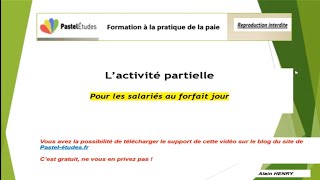 Comment calculer lindemnité dactivité partielle pour salariés en forfait jours [upl. by Diana]