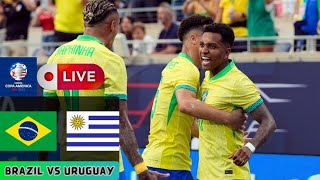 🔴 LIVE Brazil Vs Uruguay Football Full Match 2024 [upl. by Tija]