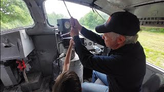 Cab Ride Southern 6133 an EMD FP7 at North Carolina Transportation Museum [upl. by Haldas]