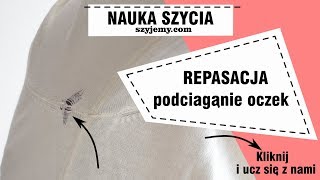 Naprawa dzianiny  Łapanie oczek repasacja Jak naprawić sweter [upl. by Savdeep650]