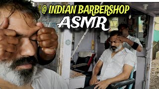 Best Head massage  Indian Street Barbershop Birds chirping Asmr  Releif Anxiety n Stress [upl. by Irolam]