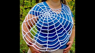 Spiderweb Shawl Tutorial [upl. by Eeima]