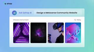 2023 QShop x AI Text to Website [upl. by Ardnu]
