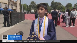 12yearold graduates with 5 degrees from Fullerton College [upl. by Amund]