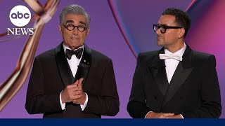 Eugene and Dan Levy open the 76th Emmy Awards [upl. by Niliram413]