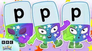 Pop About with Alphablock P 💥  Learn Phonics and Spelling  Alphablocks [upl. by Jannelle]