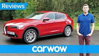 Alfa Romeo Stelvio SUV 2018 review  carwow Reviews [upl. by Lucina]