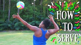 HOW TO OVERHAND SERVE FOR BEGINNERS [upl. by Ade]