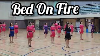 Bed On Fire Line Dance  Ria Vos  금요반 Demo [upl. by Eliot85]