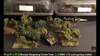 🌳🚜🌿 Movable Wargaming Terrain Orchard Trees 🌲🌿WW2 172 scale gaming models Nimrod tank diorama 🌱🚜🌳 [upl. by Nesahc]