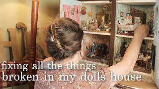 I Fixed All The Things That Needed Fixing In My 1900s Dolls House [upl. by Eirameinna]