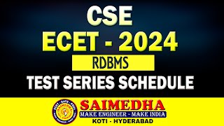 ECET  2024  CSE  TEST SERIES SCHEDULE [upl. by Laith]