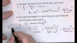 Sci9E Oleic Acid Problems [upl. by Niknar755]