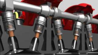 Carrara 6 Pro  Camshaft and Valve Assembly Animation [upl. by Crysta]