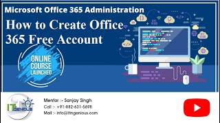 Office 365  How to Create Free Account Subscription [upl. by Akiram72]