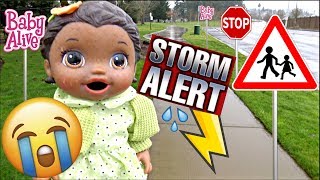 BABY ALIVE gets GROUNDED CAUGHT in a STORM The Lilly and Mommy Show The TOYTASTIC Sisters [upl. by Mcwherter287]