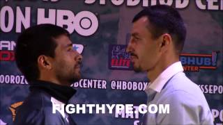 LUCAS MATTHYSSE VS VIKTOR POSTOL FACE OFF [upl. by Eyeleen]