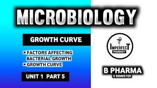 Bacterial Growth Curve  Physical Parameters For Bacterial Growth  Microbiology  B Pharma 3rd Sem [upl. by Lemyt447]