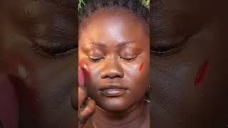 Black skin tone is beautiful makeuptutorial Stunning [upl. by Annwahsal]