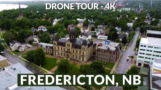 Majestic Views of Fredericton New Brunswick  Aerial 4K Drone Footage [upl. by Thorvald]